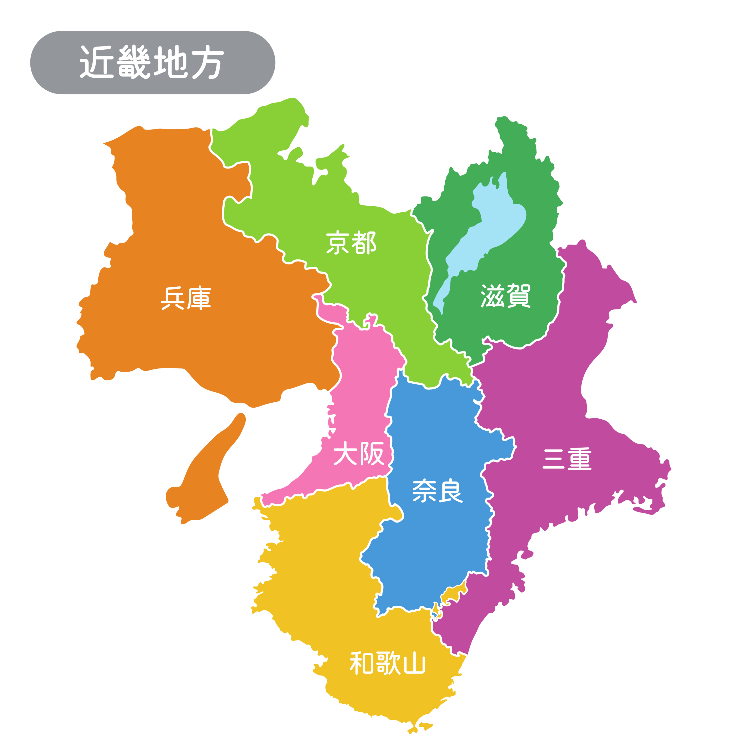 関西エリア地図