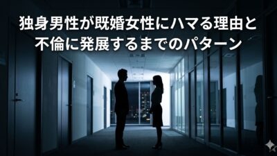 独身男性が既婚女性にハマる理由と不倫に発展するまでのパターン